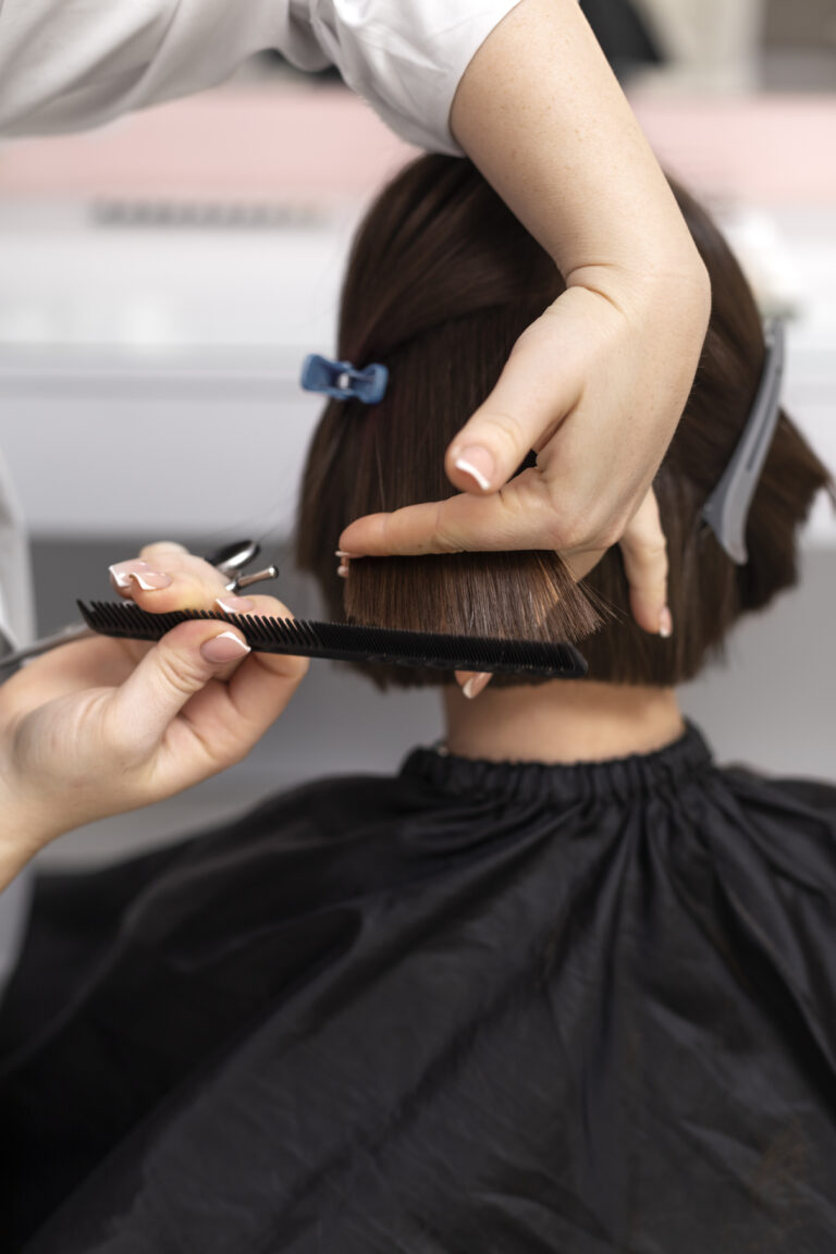 Close-up de um corte moderno com movimento